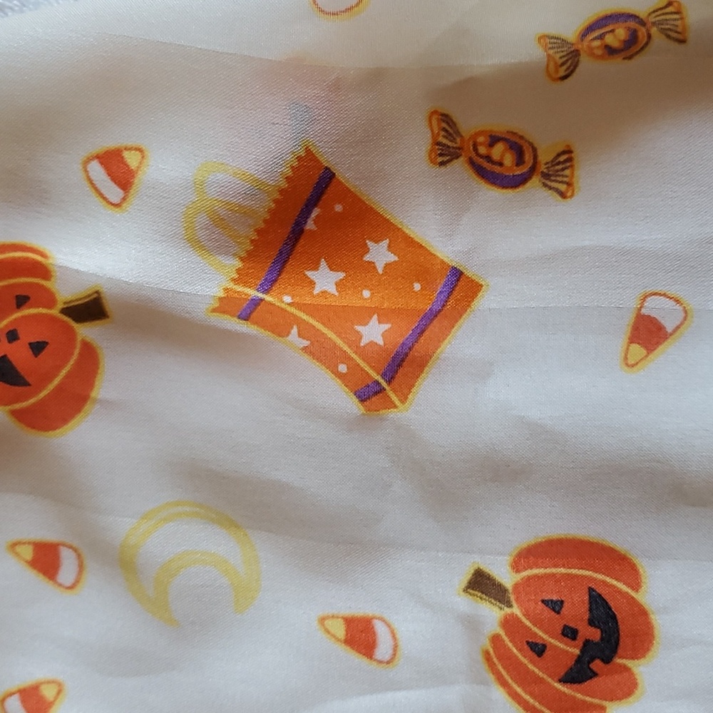 Nwt Vintage Echo Rectangular Scarf Halloween Them… - image 3